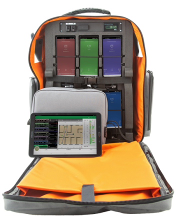 Echo Trek II custom-designed backpack for benchmarking, drive and test surveys.