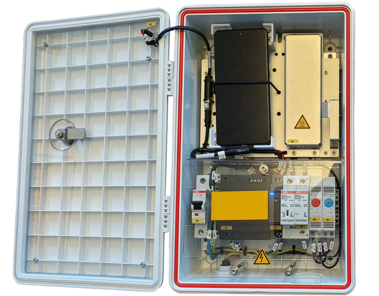 An open Echo Probe box.